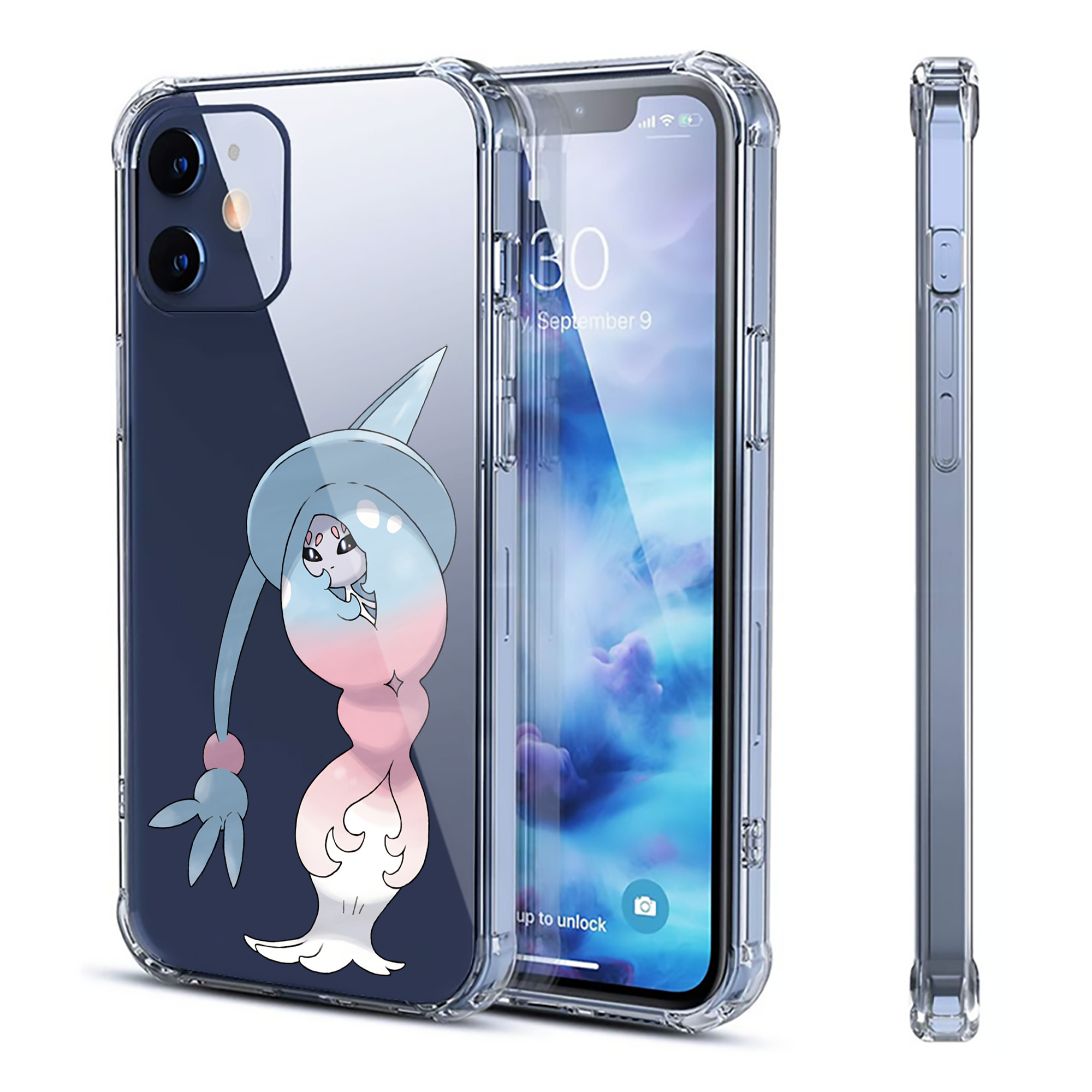 （画像用） ポケットモンスター Pokémon 【iPhone 12シリーズ対応】透明スマホケース（クリアソフトケース）